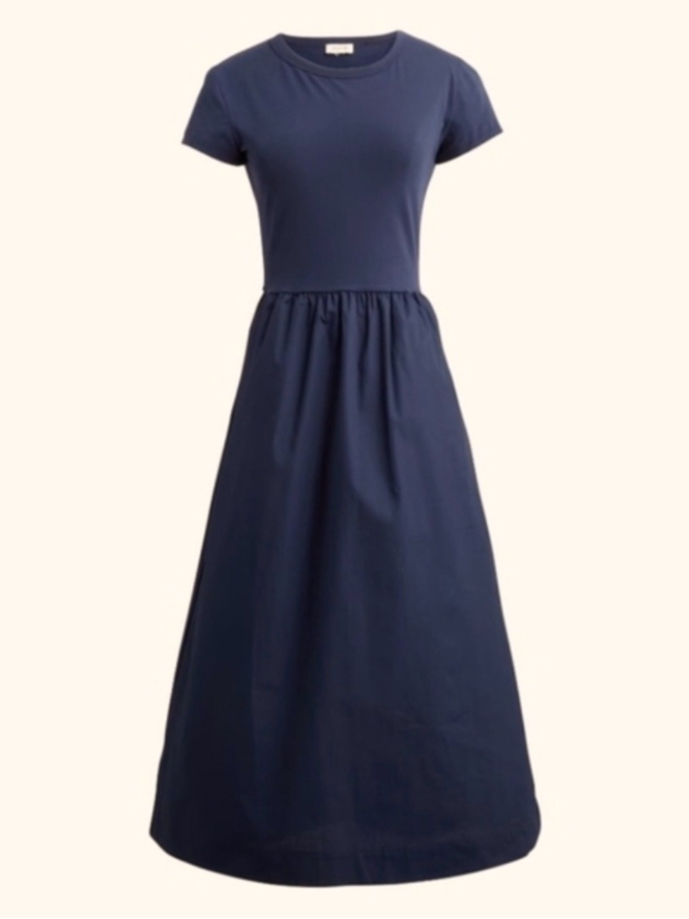 J Crew Factory Short Sleeve Maxi Dress